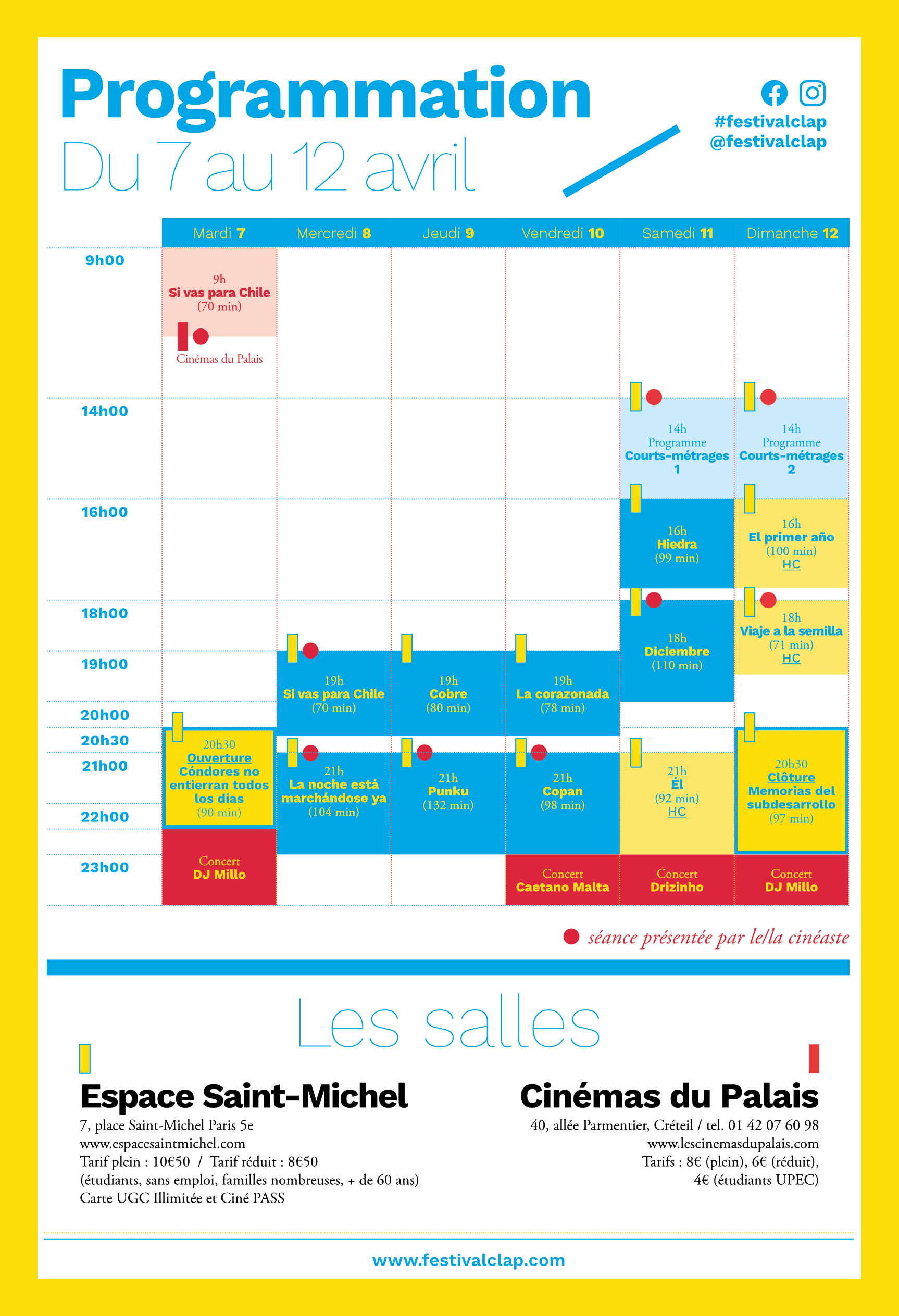 CLaP4 grille programmation